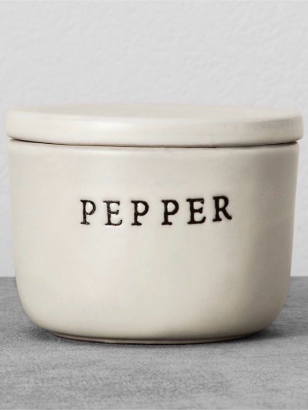 Hearth & Hand Magnolia Ceramic PEPPER Jar container with Lid